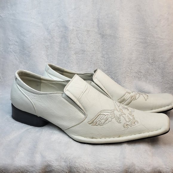 Winston USA Other - Comfortable White, Square Toe Loafers Men's size 10